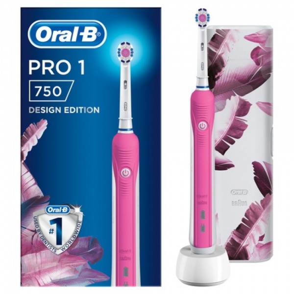 ORALB PRO1 ROSA CROSS ACTION SPAZZOLINO ELETTRICO 3D WHITE ROSA - Farmacia Bartoli