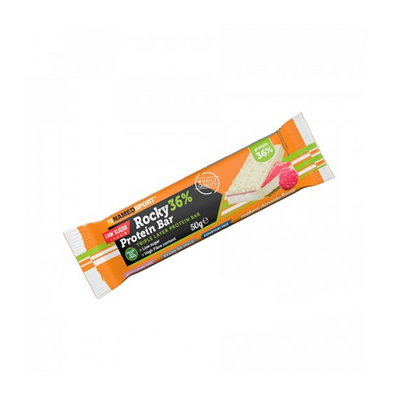 ROCKY 36% PROTEIN BAR RASPBERRY CHEESECAKE BARRETTA 50 G - Farmacia Bartoli