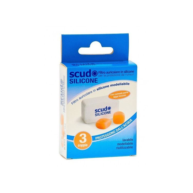 TAPPO AURICOLARE EARPLUG SCUDO IN SILICONE 3 COPPIE 6 PEZZI ARTICOLO 7EN091 - Farmacia Bartoli