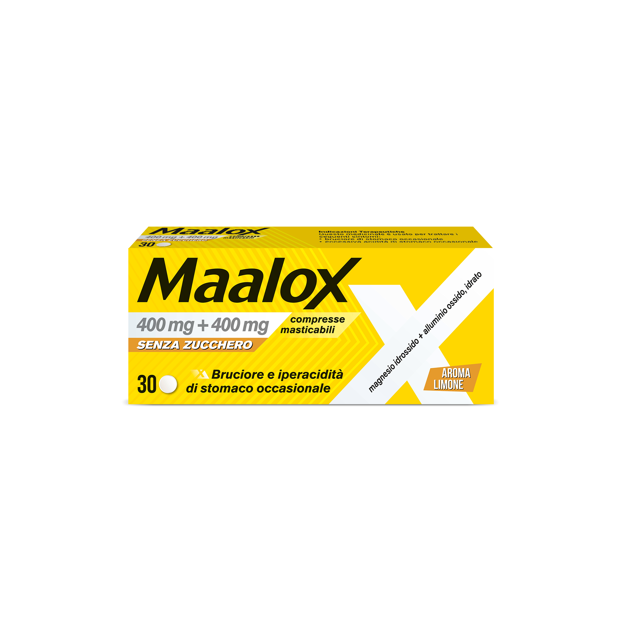 MAALOX*S/Z 30CPR LIMO400+400MG - Farmacia Bartoli