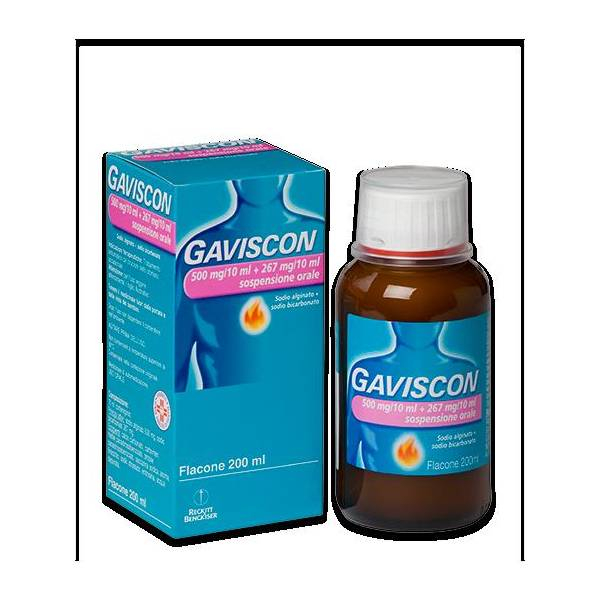 GAVISCON*OS 500MG+267MG/10ML - Farmacia Bartoli