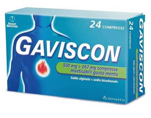 GAVISCON*24CPR MENTA 500+267MG - Farmacia Bartoli