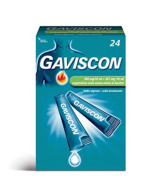 GAVISCON*24BUST 500+267MG/10ML - Farmacia Bartoli
