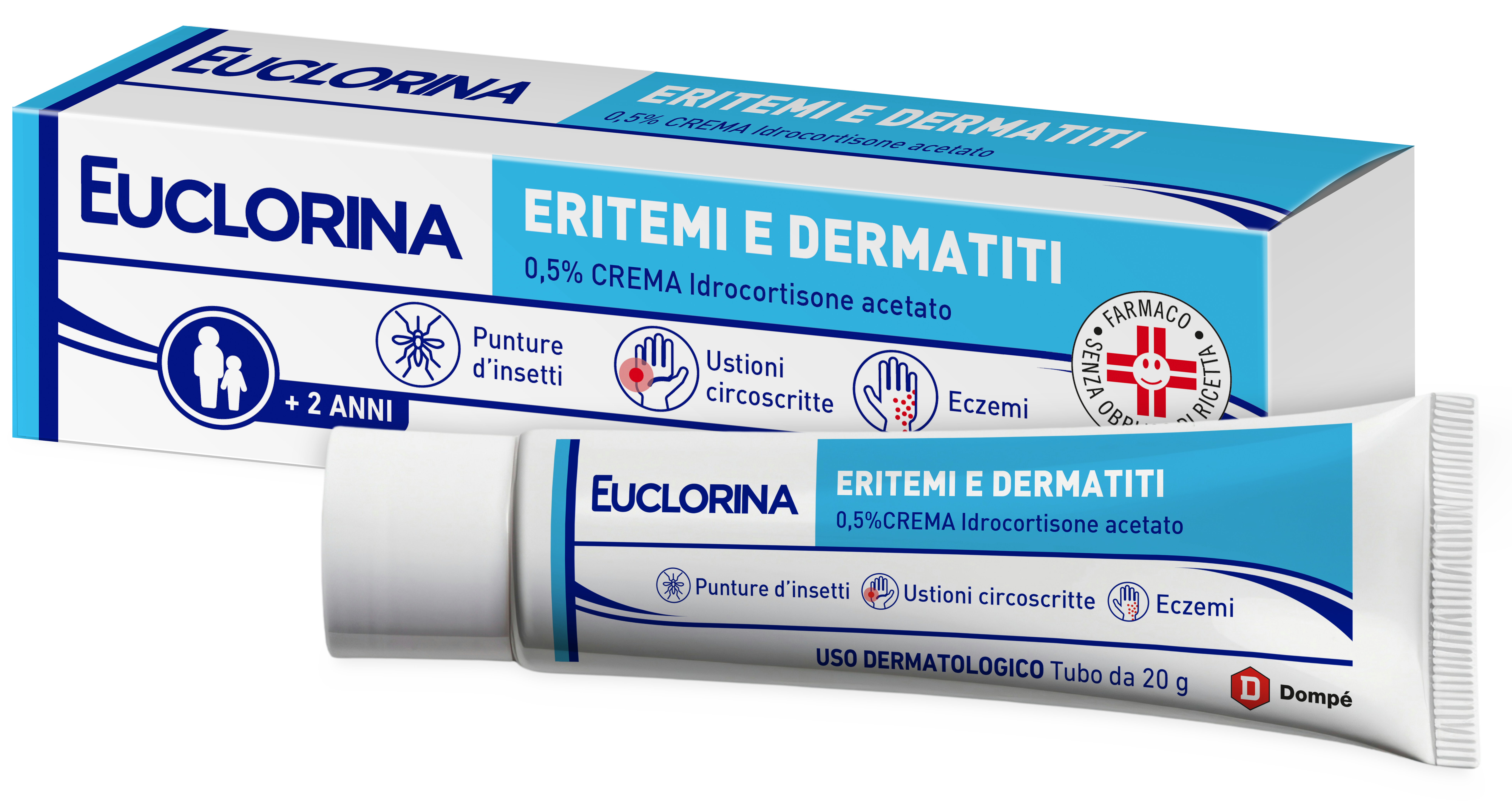 EUCLORINA ERITEMI*CR 20G 0,5% - Farmacia Bartoli