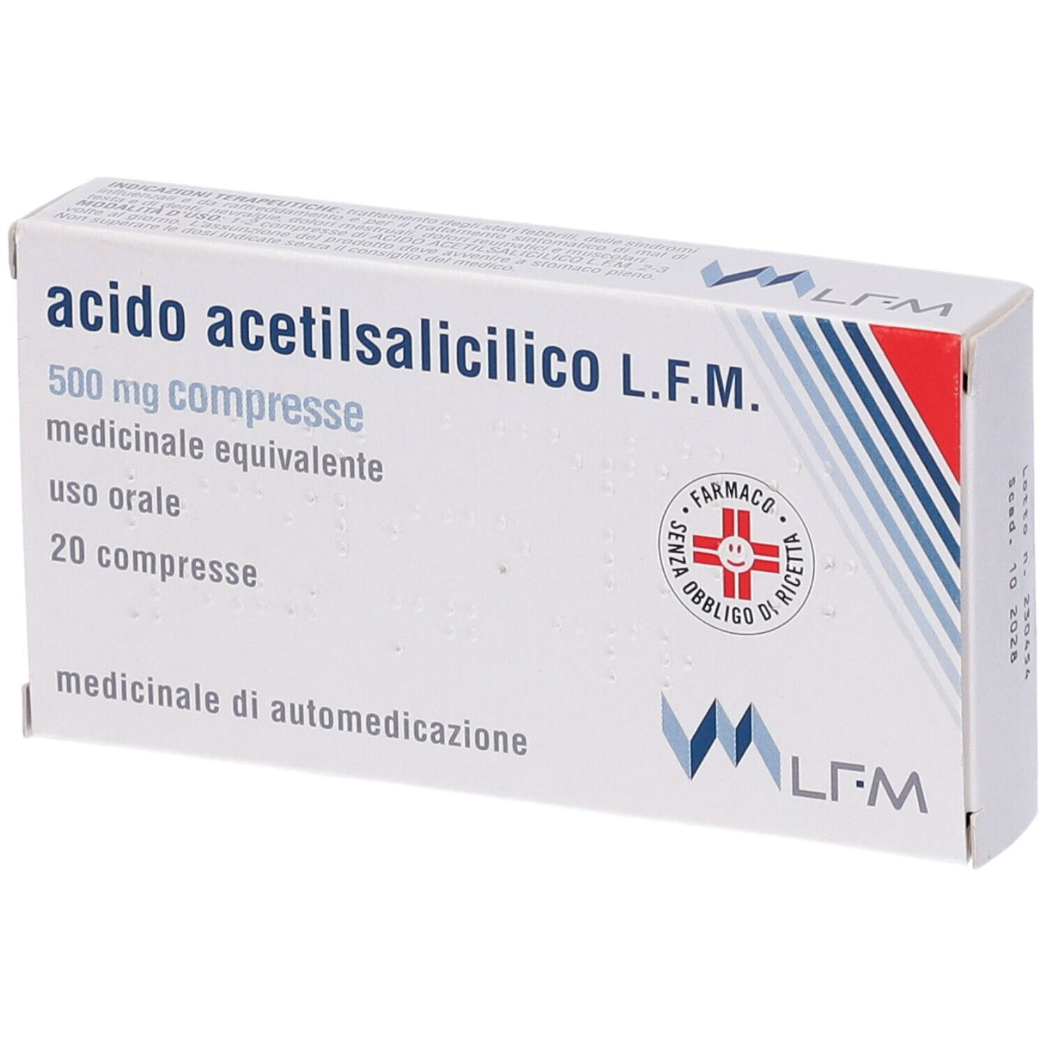 ACIDO ACETILSALIC LFM*20CPR500 - Farmacia Bartoli
