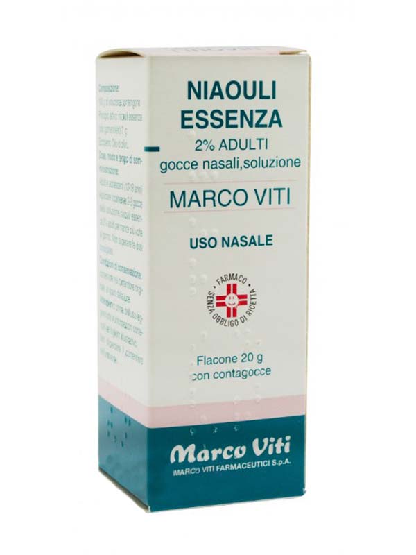 NIAOULI ESSENZA MV*2% GTT 20G - Farmacia Bartoli