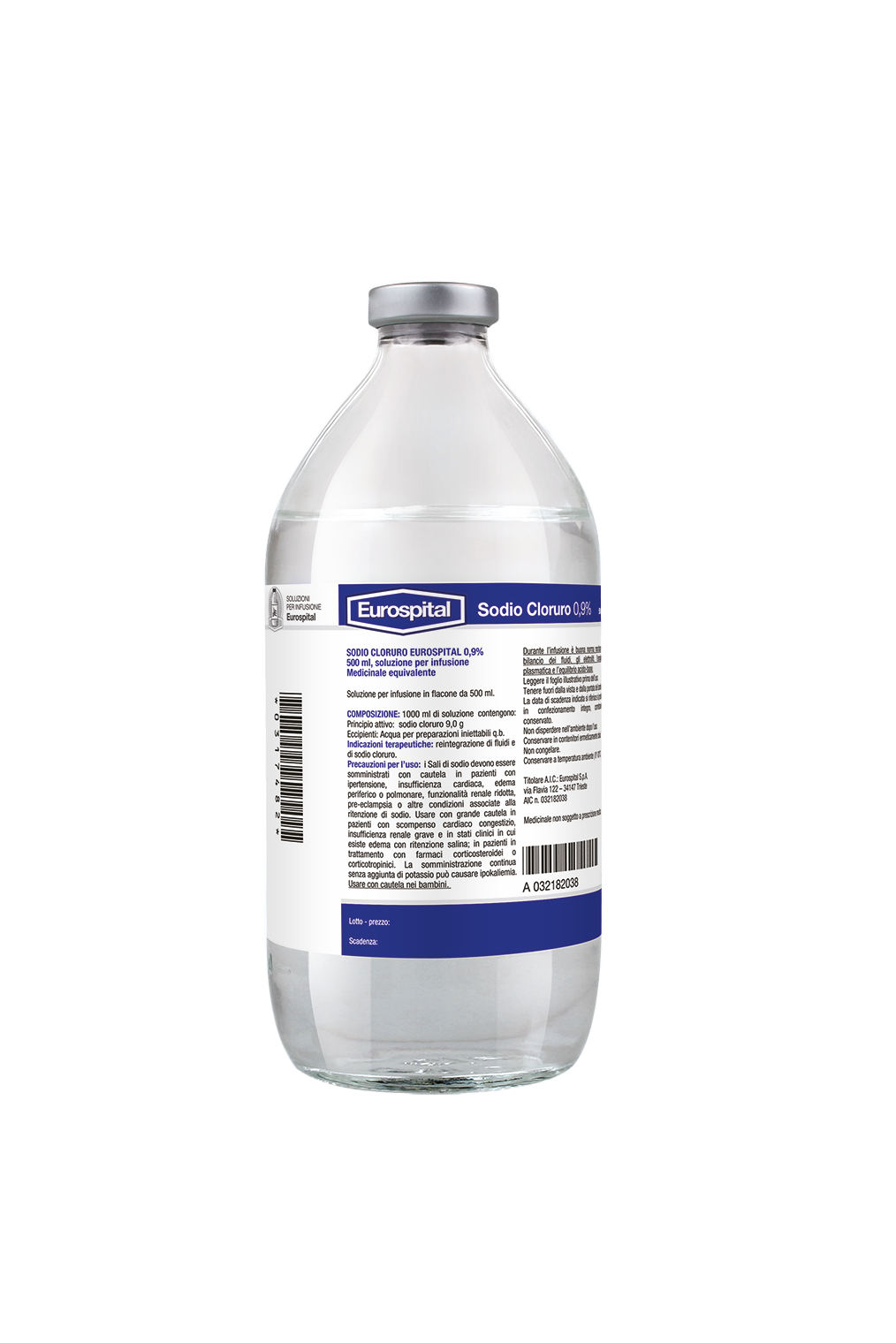 SODIO CLORURO EUROS*0,9% 250ML - Farmacia Bartoli