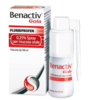 BENACTIV GOLA*SPRAY 15ML 0,25% - Farmacia Bartoli