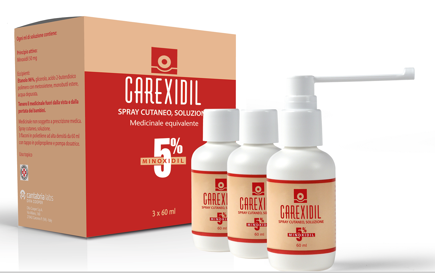 CAREXIDIL*3FL SOLUZ CUT 60ML5% - Farmacia Bartoli