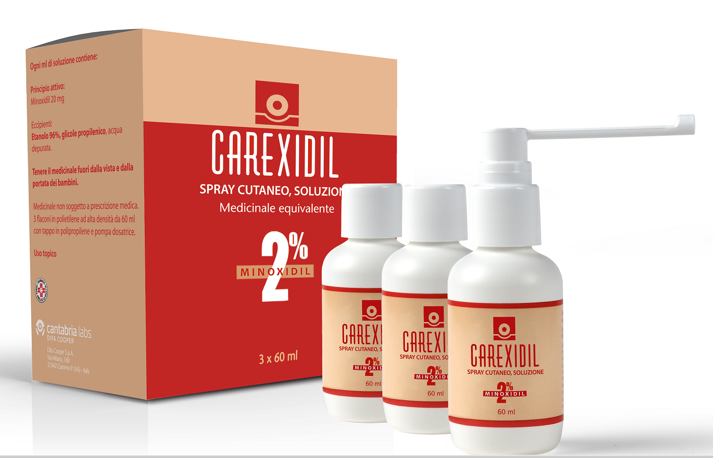 CAREXIDIL*3FL SOLUZ CUT 60ML2% - Farmacia Bartoli