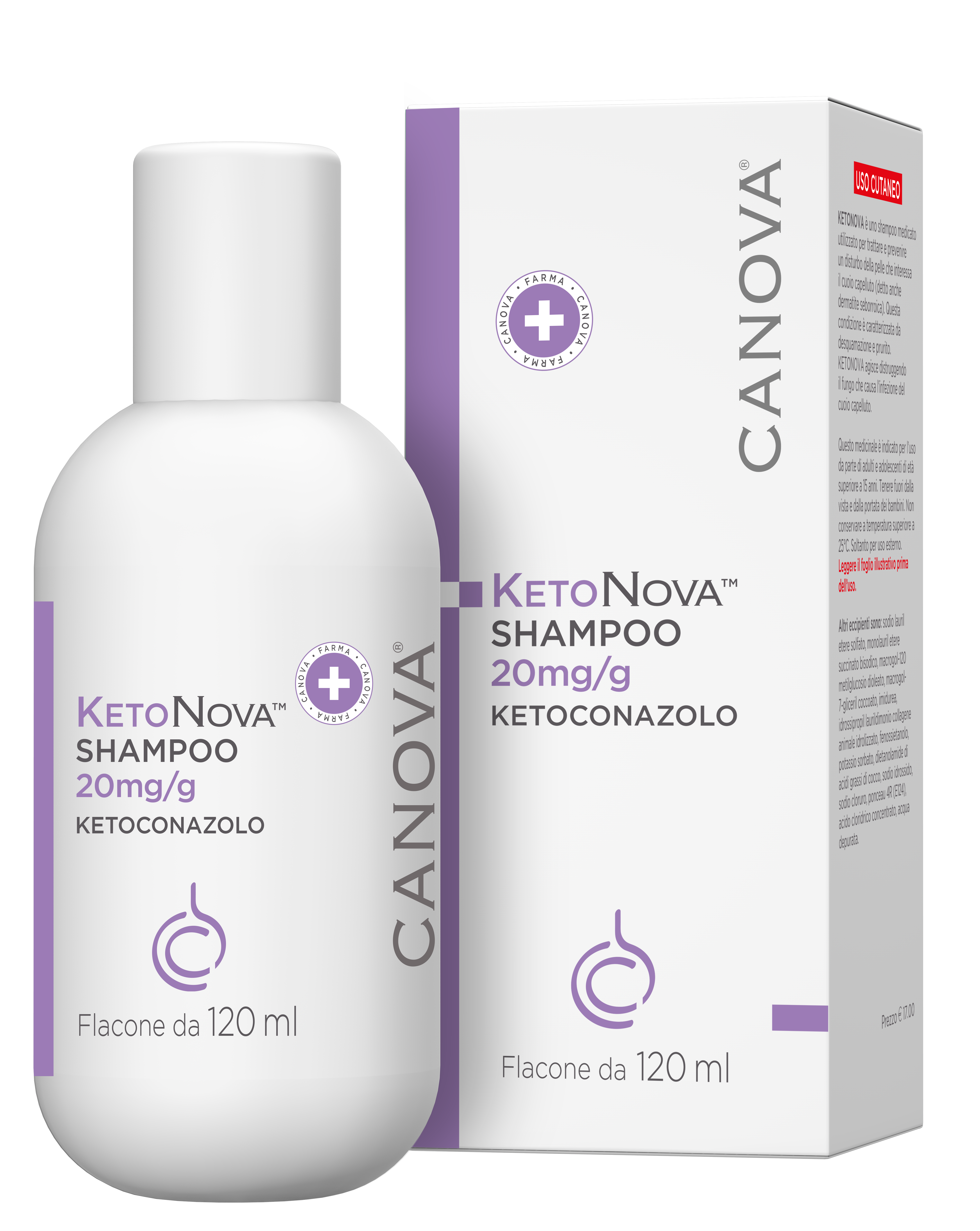 KETONOVA*SHAMPOO 120ML 20MG/G - Farmacia Bartoli