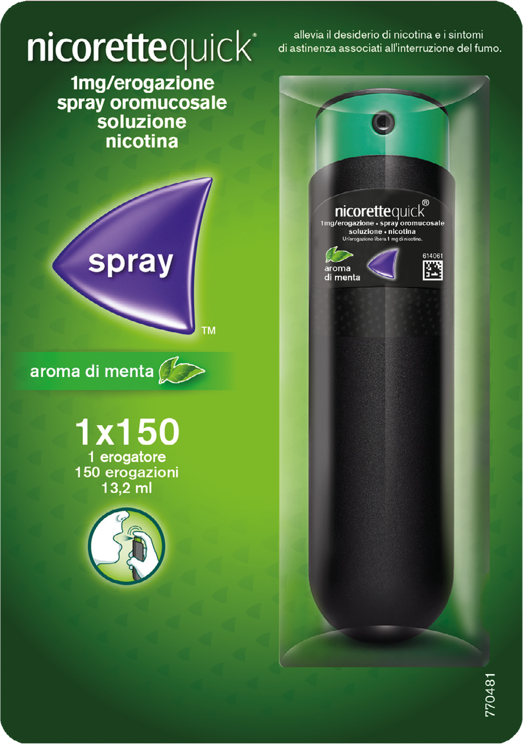 NICORETTEQUICK*SPRAY 1FL 150D - Farmacia Bartoli