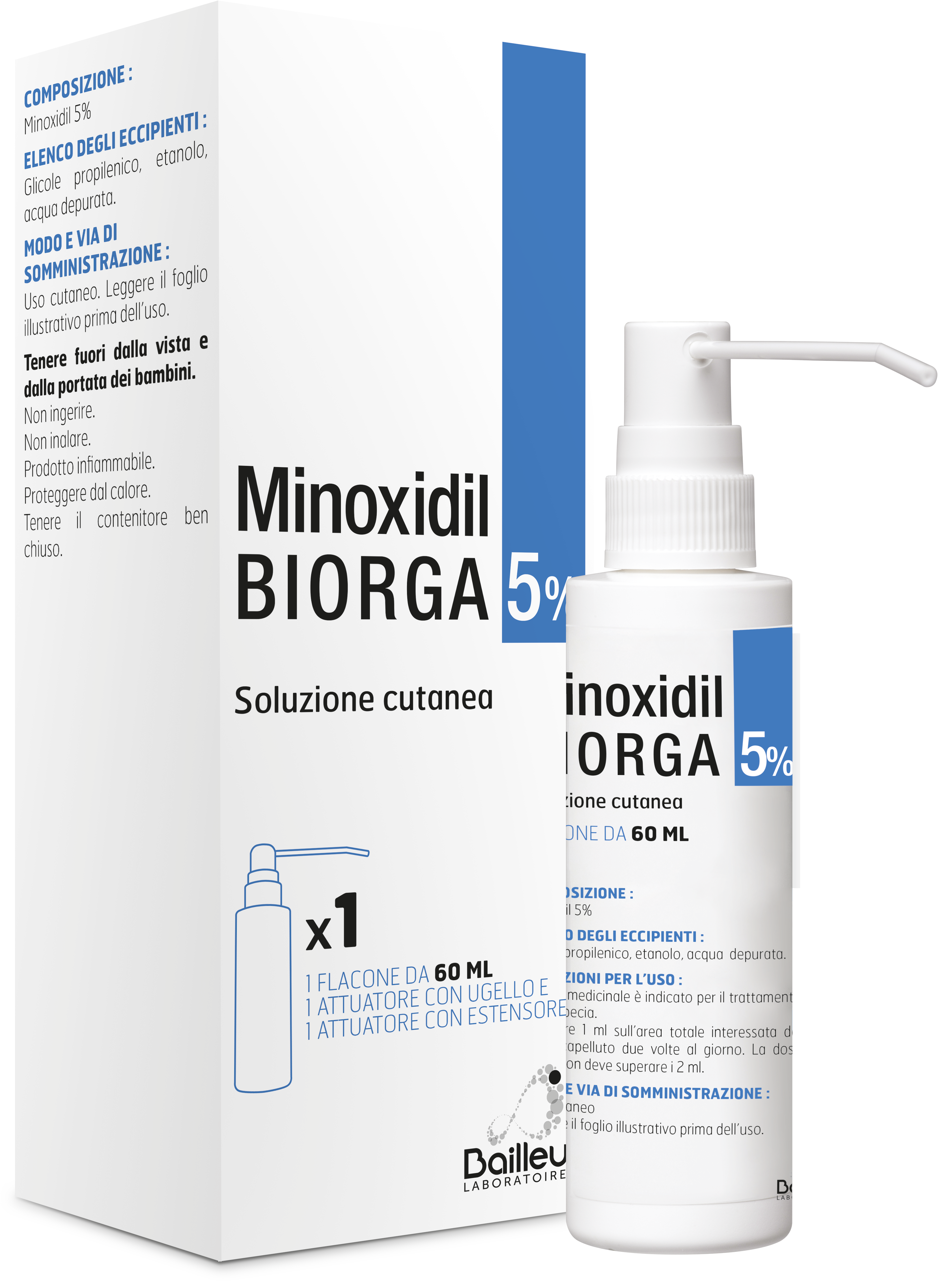 MINOXIDIL BIORGA*SOL CUT60ML5% - Farmacia Bartoli