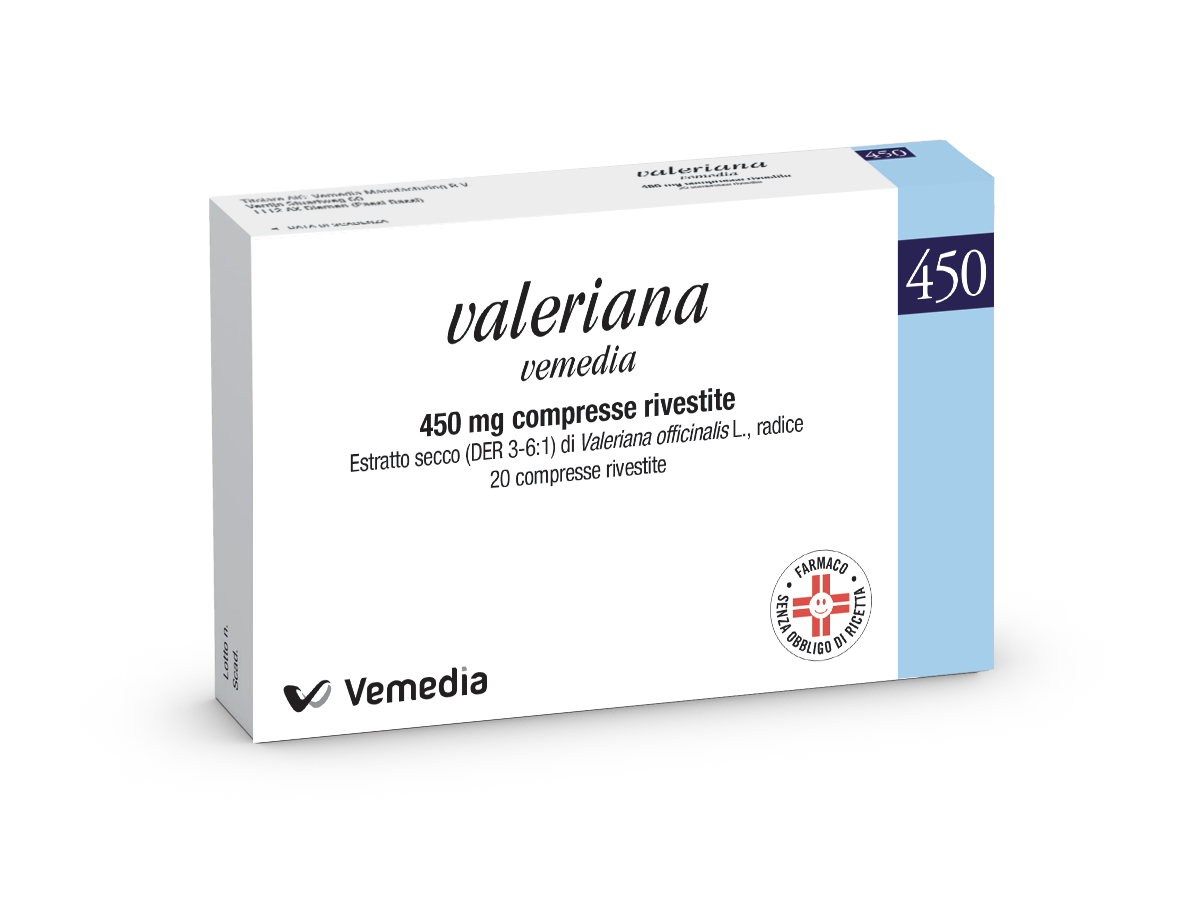 VALERIANA VEMEDIA*20CPR RIV450 - Farmacia Bartoli