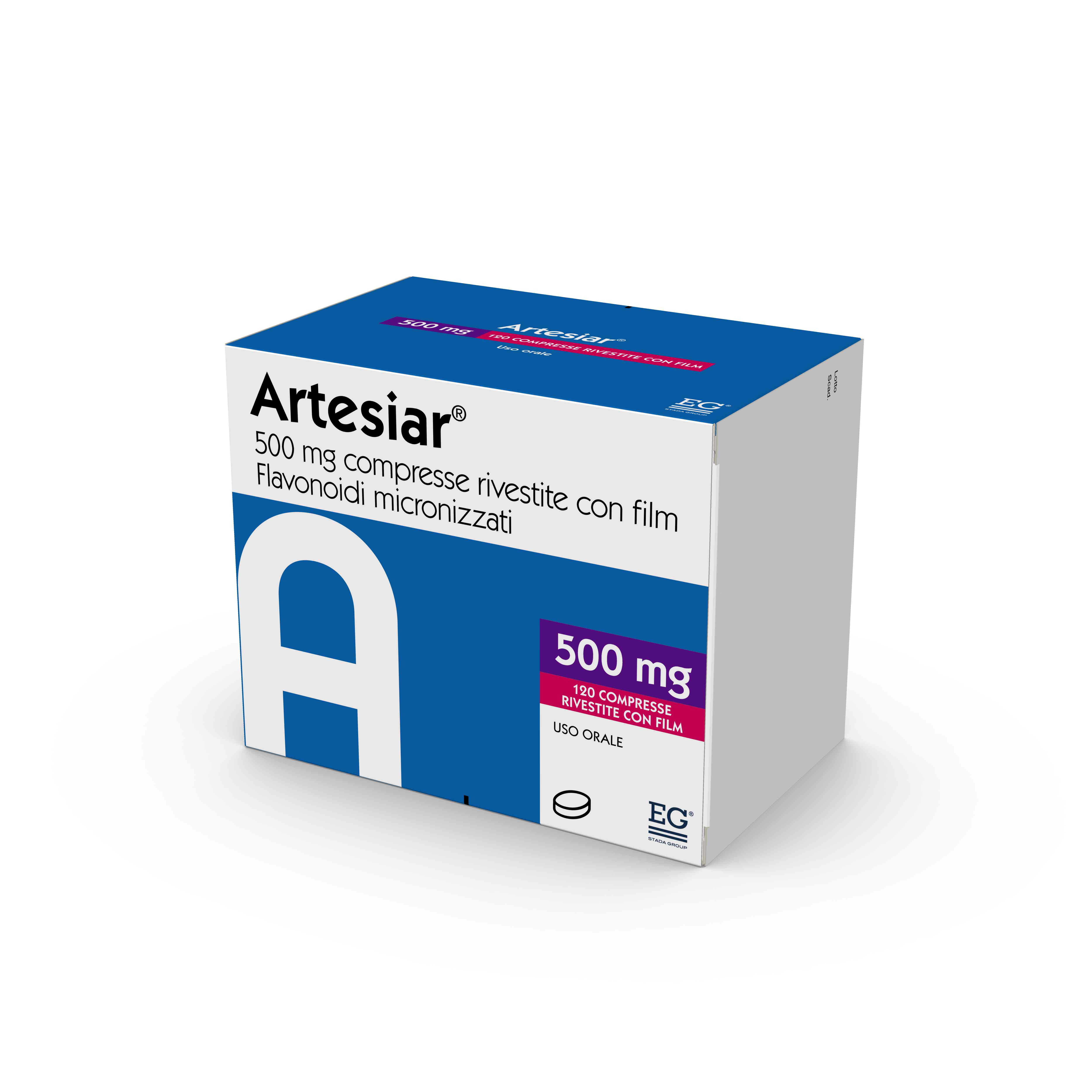 ARTESIAR*120CPR RIV 500MG - Farmacia Bartoli