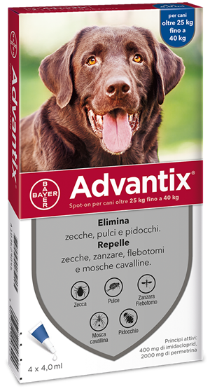 ADVANTIX SPOT ON*4PIP 25-40KG - Farmacia Bartoli