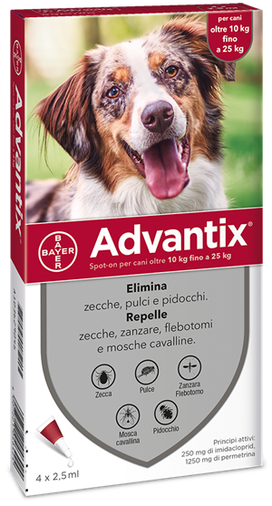 ADVANTIX SPOT ON*4PIP 10-25KG - Farmacia Bartoli