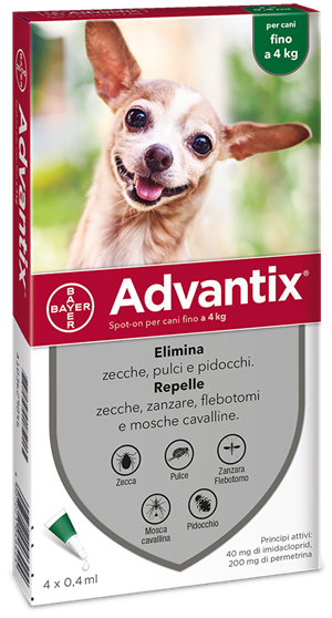 ADVANTIX SPOT ON*4PIP 0-4KG - Farmacia Bartoli