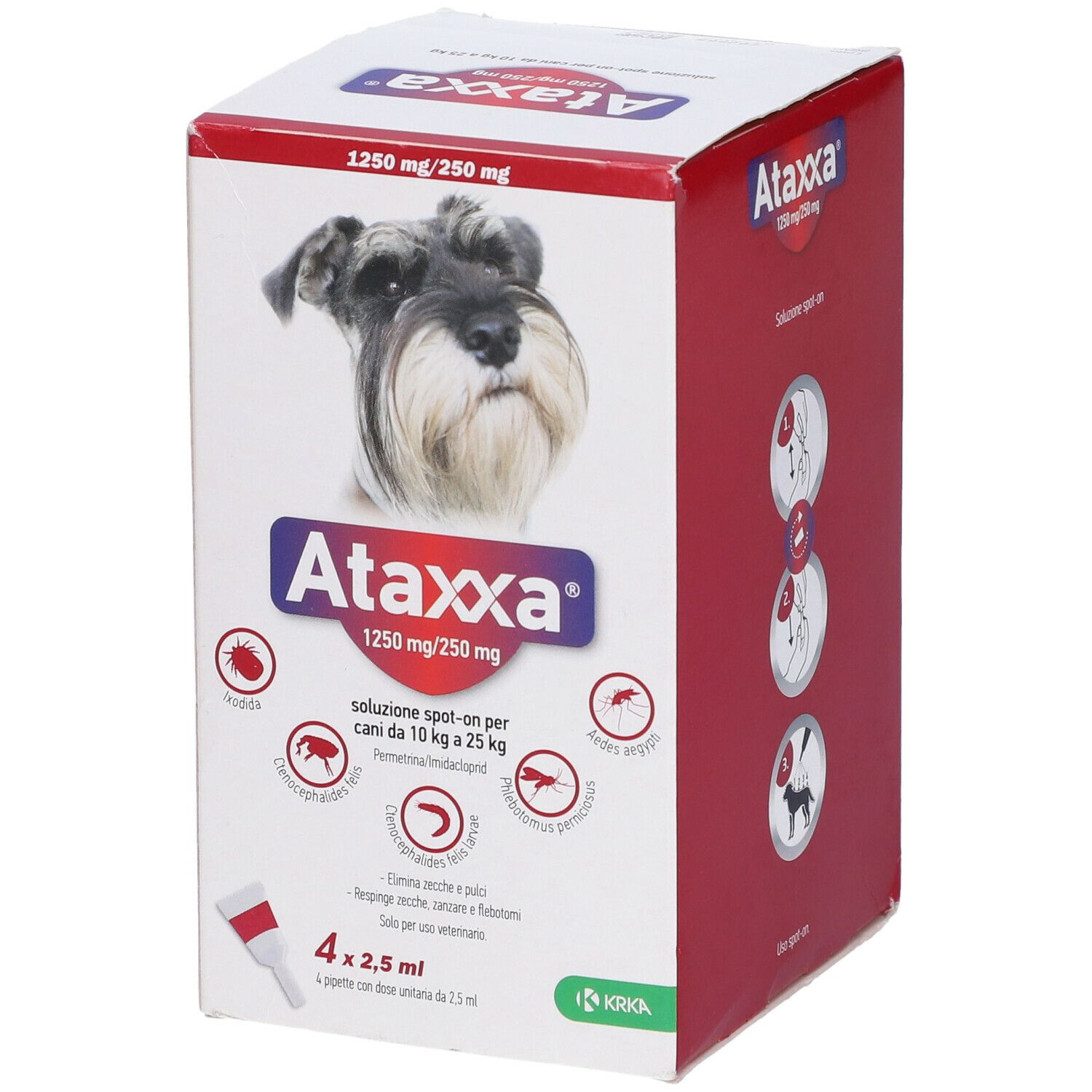 ATAXXA SPOTON*4PIP 10-25KG - Farmacia Bartoli