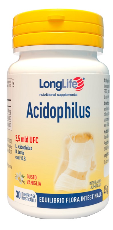 LONGLIFE ACIDOPHILUS 30 COMPRESSE MASTICABILI - Farmacia Bartoli