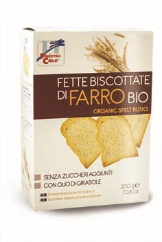 FSC FETTE BISCOTTATE DI FARRO BIO SENZA ZUCCHERI AGGIUNTI CON OLIO DI GIRASOLE SENZA OLIO DI PALMA 200 G - Farmacia Bartoli