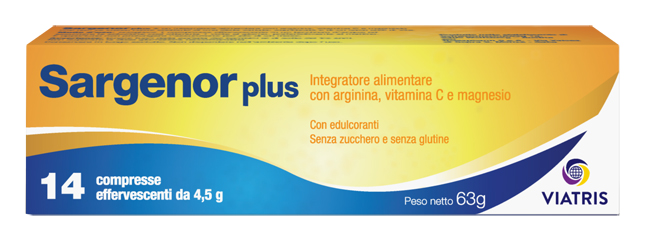 SARGENOR PLUS 14 COMPRESSE EFFERVESCENTI DA 4,5 G - Farmacia Bartoli