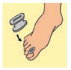 DIVARICATORE PER DITA DEI PIEDI GEL TOE SEPARATOR L - Farmacia Bartoli