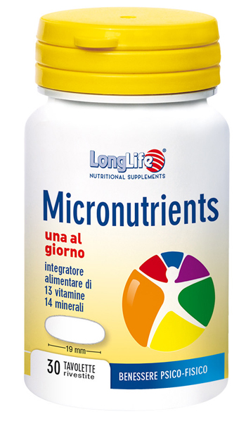 LONGLIFE MICRONUTRIENTS 30 TAVOLETTE RIVESTITE - Farmacia Bartoli