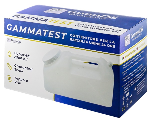 CONTENITORE STERILE PER LA RACCOLTA URINA GAMMASI 24H 2500 ML GAMMADIS - Farmacia Bartoli