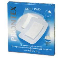 GARZA COMPRESSA PRONTEX SOFT PAD 10X8 CM 6 PEZZI (5 TNT + 1 IMPERMEABILE AQUA PAD) - Farmacia Bartoli