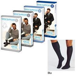 MAN SUPPORT 18 COTONE GAMBALETTO 18 BLU 3 - Farmacia Bartoli