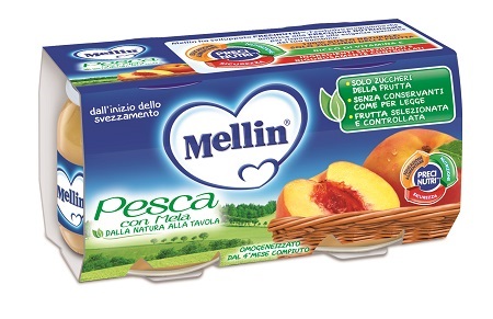 MELLIN OMOGENEIZZATO PESCA MELA 100 G 2 PEZZI - Farmacia Bartoli