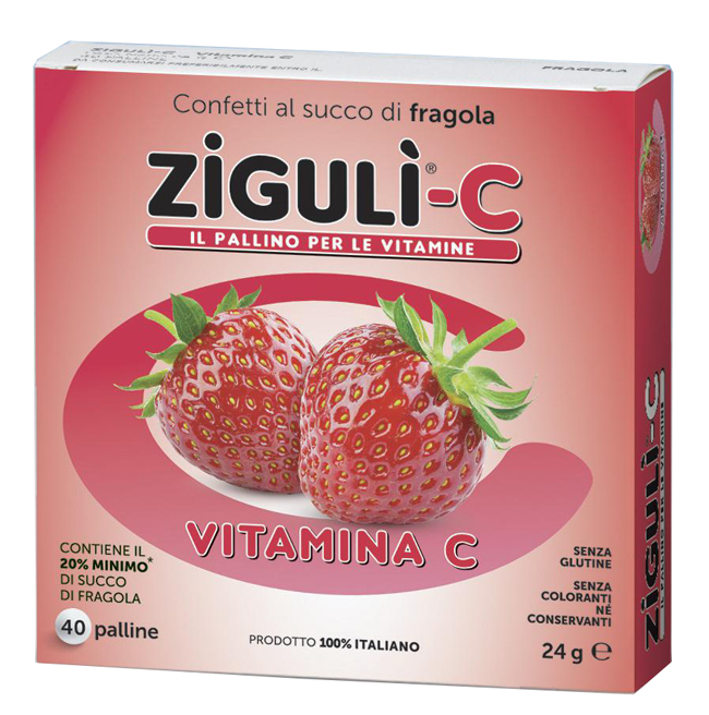 ZIGULI C FRAGOLA 40 CONFETTI 24 G - Farmacia Bartoli