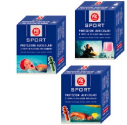 TAPPO AURICOLARE IN SILICONE PIC SPORT 6 PEZZI - Farmacia Bartoli