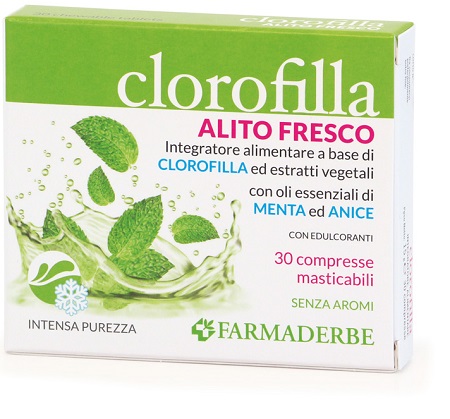 CLOROFILLA BREATH PURIFING 30 COMPRESSE MASTICABILI - Farmacia Bartoli
