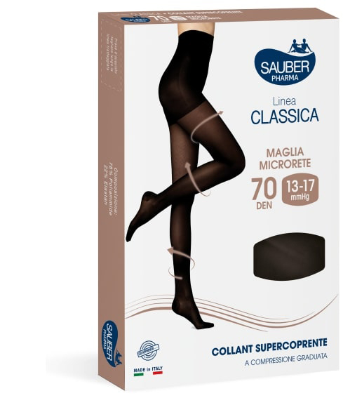 SAUBER COLLANT COPRENTE 70 MAGLIA LISCIA NERO 3 LINEA CLASSICA - Farmacia Bartoli