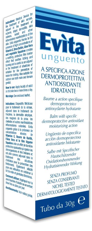 EVITA UNGUENTO A SPECIFICA AZIONE DERMOPROTETTIVA ANTIOSSIDANTE IDRATANTE 30 ML - Farmacia Bartoli