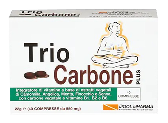 TRIOCARBONE PLUS 40 COMPRESSE - Farmacia Bartoli