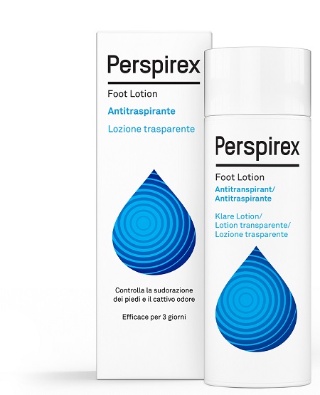 PERSPIREX FOOT LOTION ANTITRASPIRANTE LOZIONE TRASPARENTE SUDORAZIONE E CATTIVO ODORE PIEDI 100 ML - Farmacia Bartoli