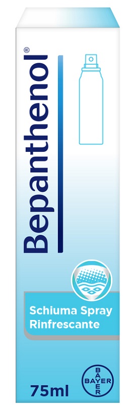 SCHIUMA SPRAY RINFRESCANTE BEPANTHENOL 75ML - Farmacia Bartoli