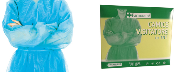 CAMICE VISITATORE TNT 10 PEZZI - Farmacia Bartoli