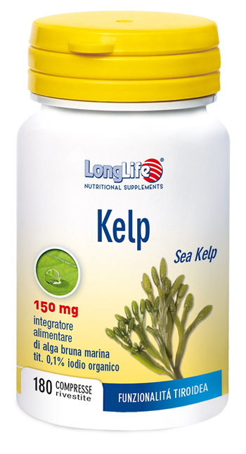 LONGLIFE KELP ALGA BRUNA 180 COMPRESSE - Farmacia Bartoli