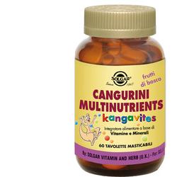 CANGURINI MULTINUTRIENTS FRUTTI BOSCO 60 COMPRESSE - Farmacia Bartoli