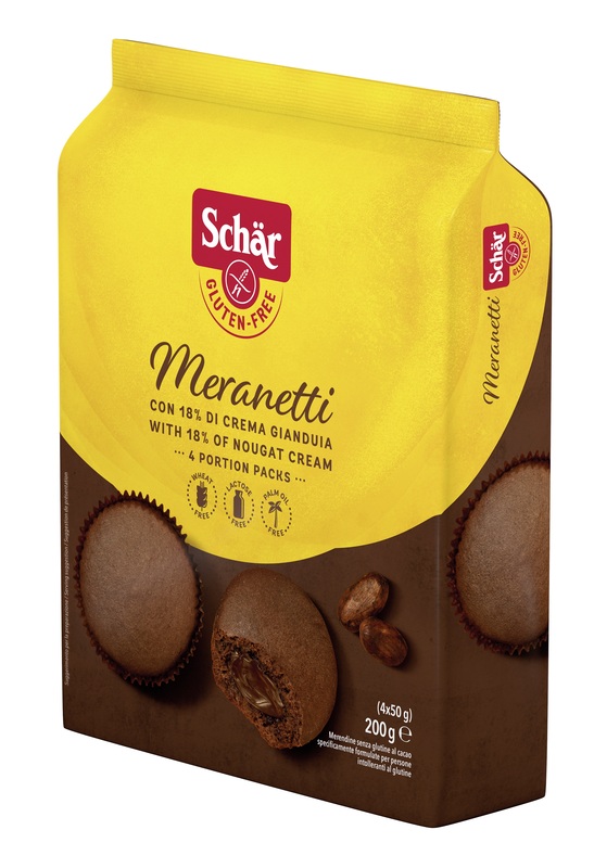 SCHAR MERANETTI CON CREMA GIANDUIA 4 PEZZI DA 50 G - Farmacia Bartoli