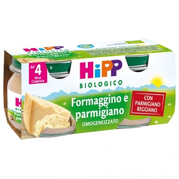 HIPP BIO OMOGENEIZZATO FORMAGGINO AI TRE FORMAGGI 2X80 G - Farmacia Bartoli