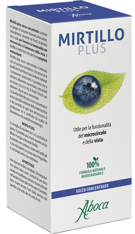 MIRTILLO PLUS SUCCO CONCENTRATO 100 ML - Farmacia Bartoli