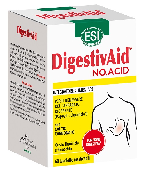 ESI DIGESTIVAID NO ACID 60 TAVOLETTE - Farmacia Bartoli