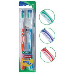 GUM SUPER TIP 463 COMPACT SPAZZOLINO MEDIO BONUS PACK 2 PEZZI - Farmacia Bartoli