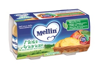 MELLIN OMOGENEIZZATO MELA ANANAS 100 G 2 PEZZI - Farmacia Bartoli
