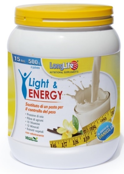 LONGLIFE LIGHT & ENERGY VANIGLIA 500 G - Farmacia Bartoli